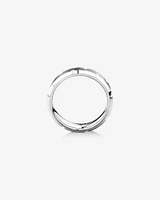 Bague en tungstène gris saphir pour homme, 6 mm