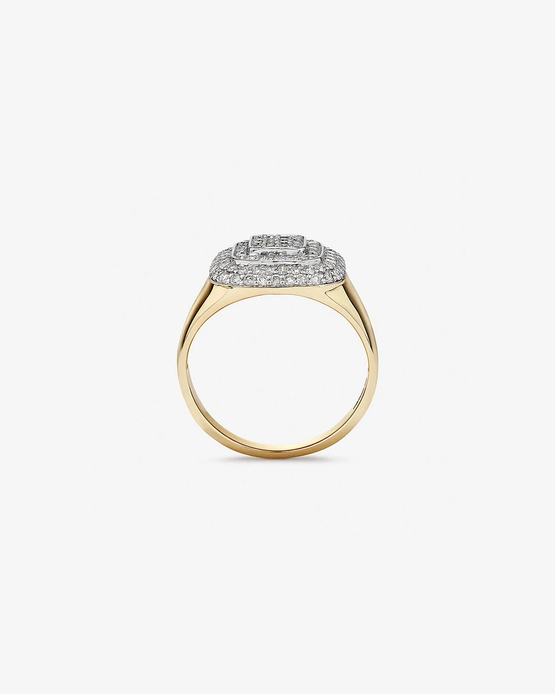 Ring with Carat TW of Diamonds in 10kt Yellow Gold