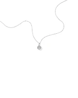 0.33 Carat TW Diamond Halo Everlight Pendant in 10kt White Gold