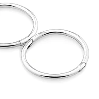 12mm Sleeper Earrings in Sterling Silver