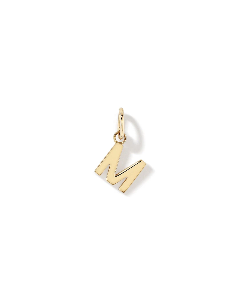 Letter Q Initial Pendant in 10kt Yellow Gold
