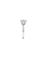 2.25 Carat TW Three Stone Oval and Kite Shaped Laboratory-Grown Diamond Engagement Ring in 14kt White Gold