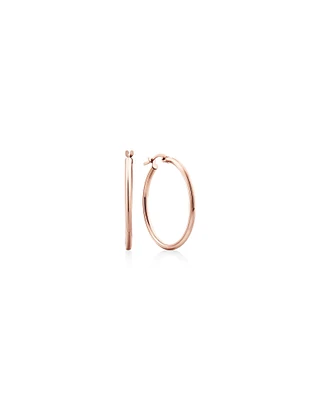 25mm Hoop Earrings in 10kt Rose Gold