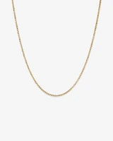 45cm (18") Hollow Curb Chain in 10kt Yellow Gold