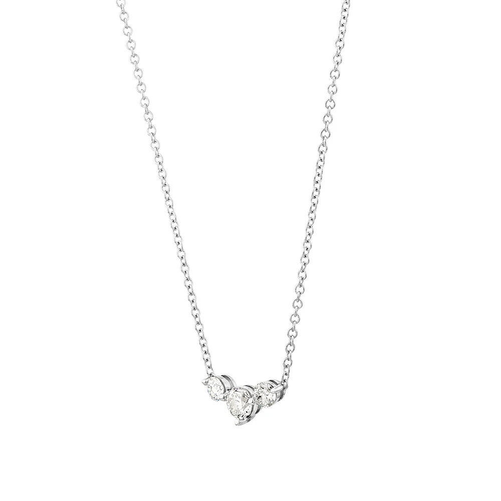 Necklace with 0.25 Carat TW Diamonds in 18kt White Gold