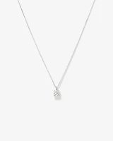 1.00 Carat TW Flawless Diamond Solitaire Necklace in 18kt White Gold