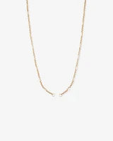 60cm (24") Paperclip 7 and 1 Alternating Open Pendant Chain in 10kt Yellow Gold