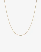 45cm (18") Hollow Round Box Chain in 14kt Yellow Gold