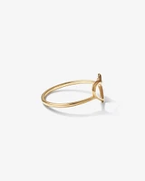 Open Heart Ring 10kt Yellow Gold