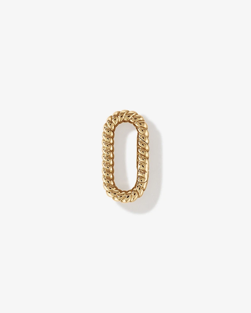 Twisted Paperclip Pendant Connector in 10k Yellow Gold