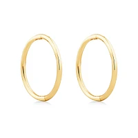 14mm Sleeper Earrings in 10kt Rose Gold