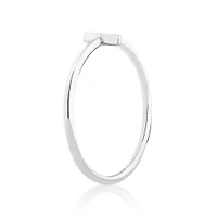 C Initial Ring in Sterling Silver