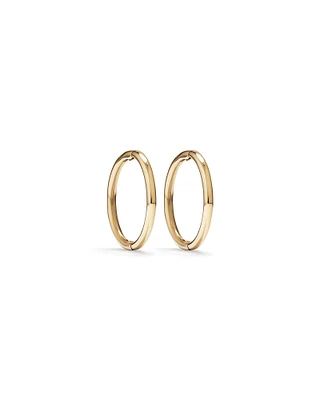 10mm Sleeper Earrings in 10kt Yellow Gold