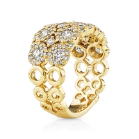 2 Row Bubble Ring with 2.00 Carat TW Diamonds in 14kt Gold