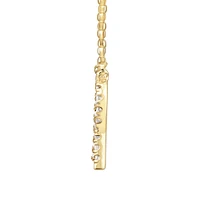"K" Initial Necklace with 0.10 Carat TW of Diamonds in 10kt Yellow Gold