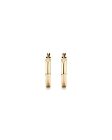 20mm Round Hoop Earrings in 10kt Yellow Gold