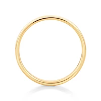 Half Round Wedding Band 10kt Yellow Gold