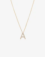 "K" Initial Necklace with 0.10 Carat TW of Diamonds in 10kt Yellow Gold