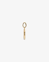 Diamond Crescent Moon Pendant in 10kt Yellow Gold