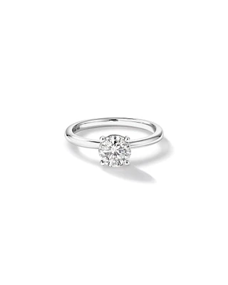 1.00 Carat TW Round Brilliant Diamond Solitaire Engagement Ring in 14kt White Gold