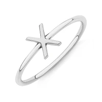 C Initial Ring in Sterling Silver