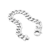 11.3mm Curb Bracelet in Sterling Silver