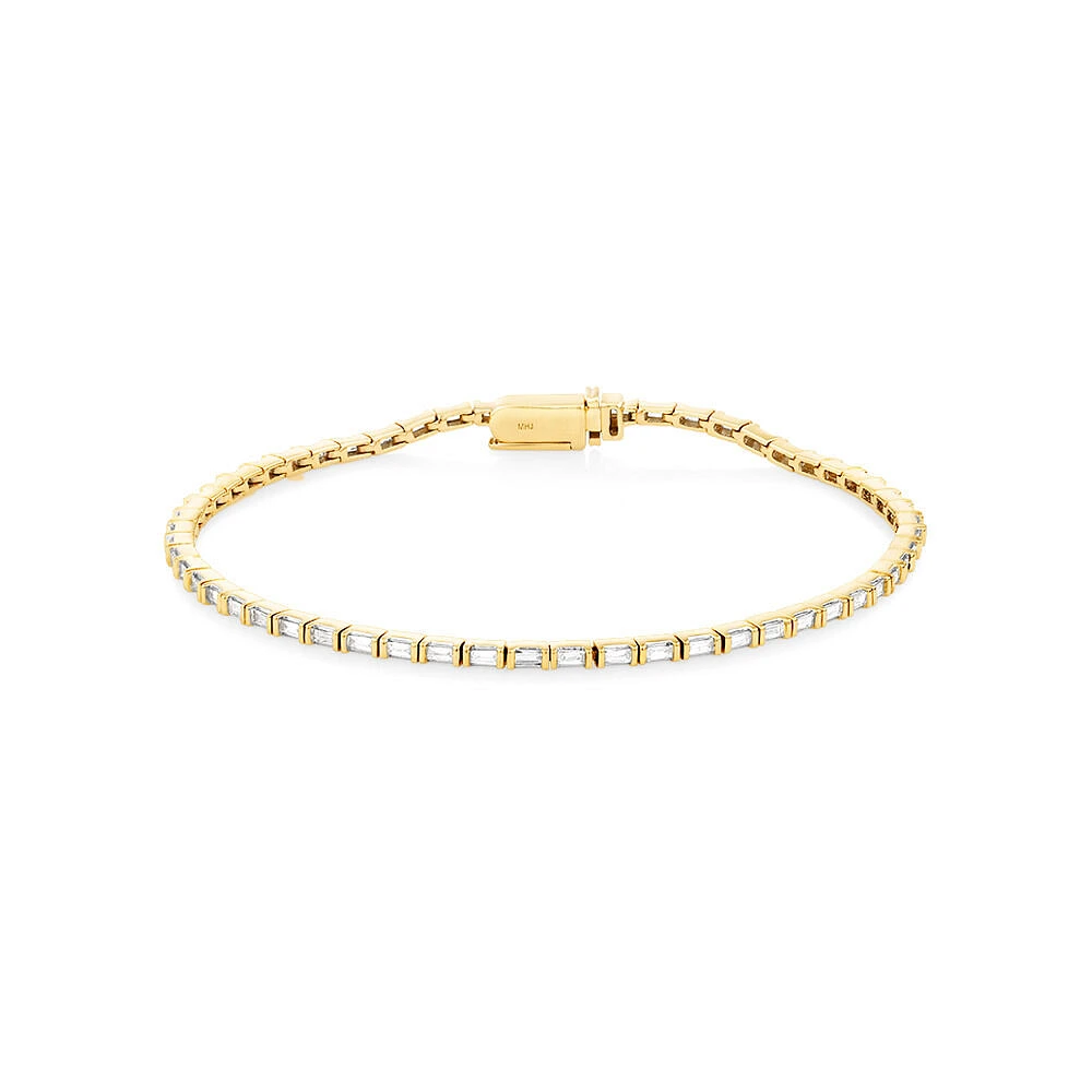 0.74 Carat TW Diamond Tennis Bracelet in 10kt Gold