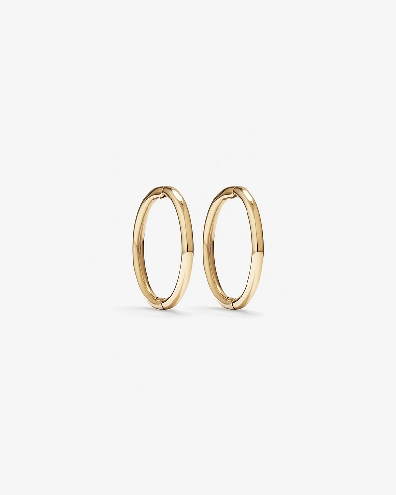 10mm Sleeper Earrings in 10kt Yellow Gold