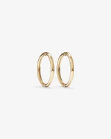 10mm Sleeper Earrings in 10kt Yellow Gold