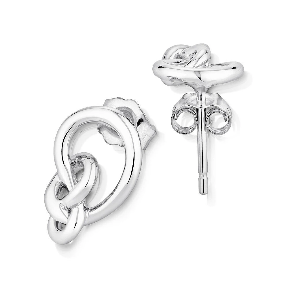 Knots Earrings in Sterling Silver