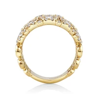 3 Row Bubble Ring with 3.00 Carat TW Diamonds in 14kt Gold