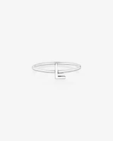 C Initial Ring in Sterling Silver