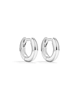 11mm Huggie Earrings in Sterling Silver