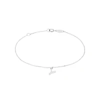 19cm (7.5") N Initial Bracelet in Sterling Silver