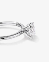 Carat TW Round Brilliant Laboratory-Grown Diamond Solitaire Engagement Ring in 14kt White Gold