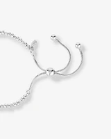 Bracelet en argent sterling avec cœur de 23 cm