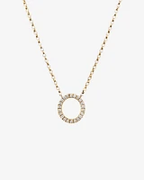 "K" Initial Necklace with 0.10 Carat TW of Diamonds in 10kt Yellow Gold