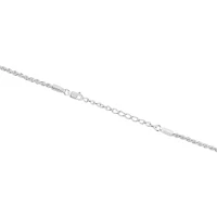 50cm (20") 2mm-2.5mm Width Rope Chain in Sterling Silver