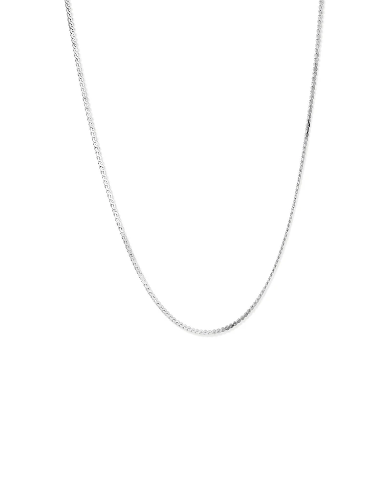 45cm (18") Serpentine Chain in Sterling Silver