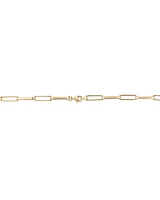 45cm (18”) 4.5mm Width Hollow Rectangular Link Chain in 10kt Yellow Gold