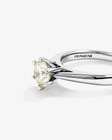 1 Carat Diamond Solitaire Ring in 14kt White Gold