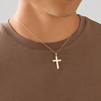 Large Cross Pendant in 10kt Yellow Gold