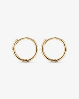 Mini Hoop Earrings in 10kt Yellow Gold