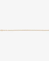 19cm (7.5") 2mm Hollow Paperclip Bracelet in 10kt Yellow Gold