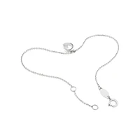 19cm (7.5") N Initial Bracelet in Sterling Silver