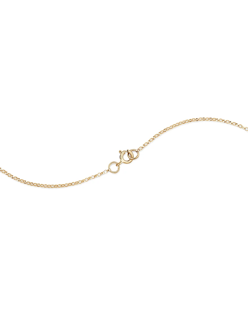 "K" Initial Necklace with 0.10 Carat TW of Diamonds in 10kt Yellow Gold