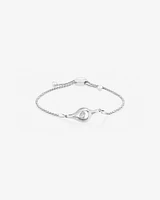 Everlight Adjustable Bracelet with a Diamond in Sterling Silver