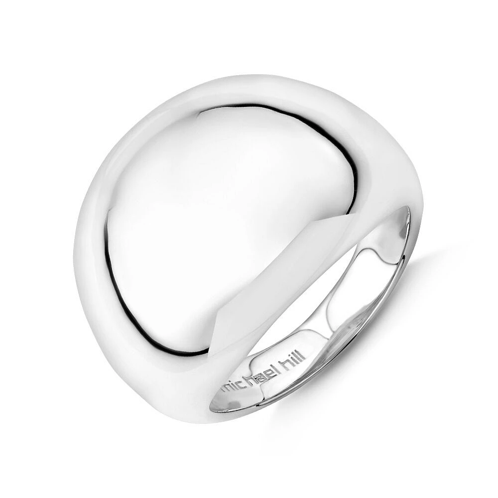 Wide Dome Ring in Sterling Silver