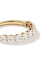 1.30 Carat TW Round Brilliant Laboratory-Grown Diamond Wedding Ring in 14kt Gold