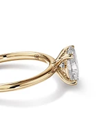 1.25 Carat TW Oval Laboratory-Grown Diamond Solitaire Engagement Ring in 14kt Yellow and White Gold